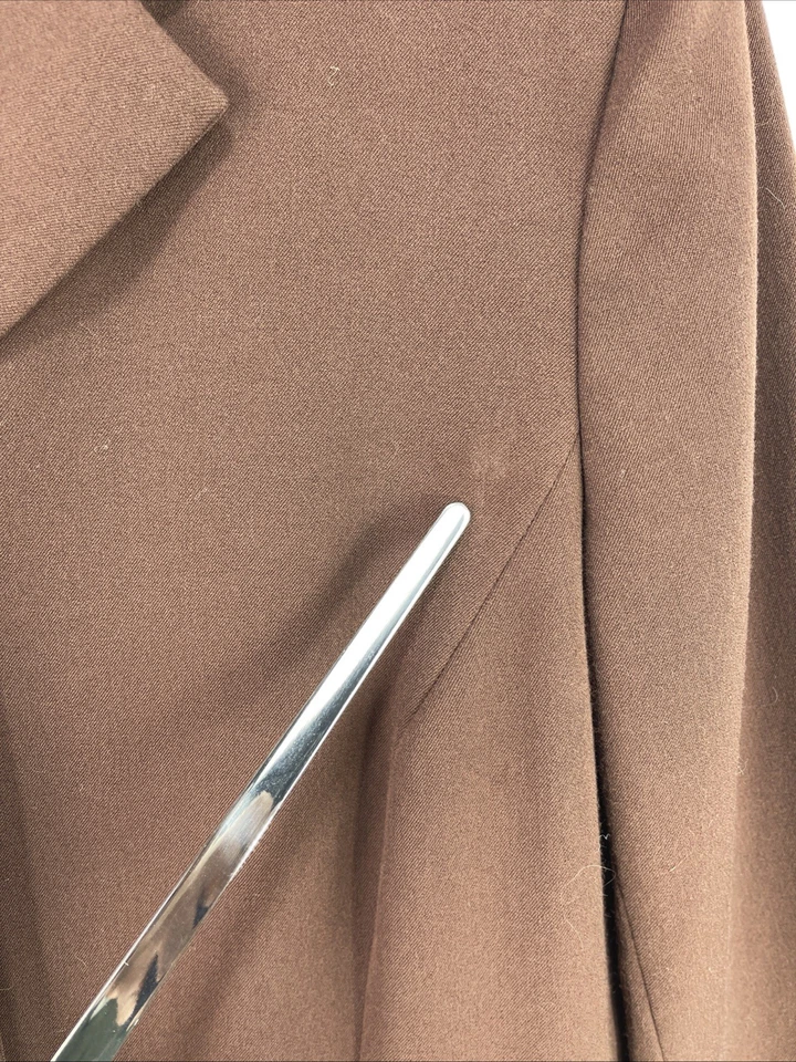 Blazer Vintage August Silk Logic Marrón Botón - Para Mujer Talla 8 - Estilo Clásico Foto 4 de 4