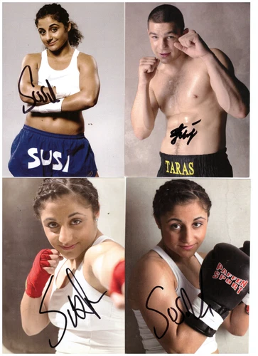Boxing.... 4 x Autograph Cards Original Hand Signed ( Please Read )
