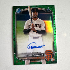 Josuar Gonzalez Bowman Chrome 2025 Green /99 Auto