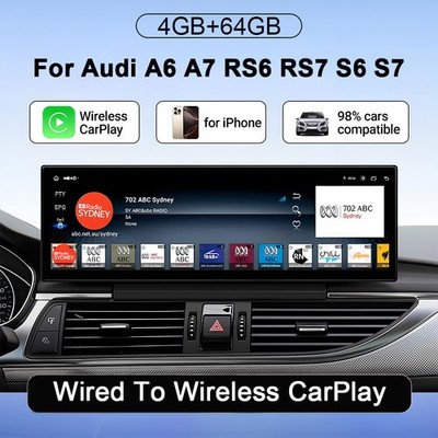 Android 14 Autoradio für Audi A6 A7 S6 S7 2012-2018 TouchScreen Carplay GPS NAVI
