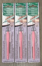 Lot of 3 NIP Clover Amour Steel Crochet Hook Size 12/.6mm 1226 Free Shipping