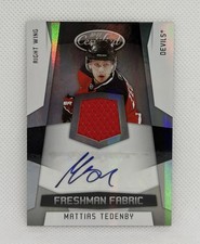 2010-11 Certified Mattias Tedenby Auto Rookie Card RC #195 /499. rookie card picture
