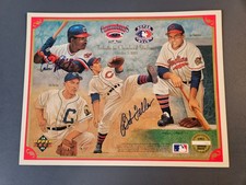 Indians 1993 Upper Deck 8x10 Photo Card Signed by Bob Feller & Andre Thornton