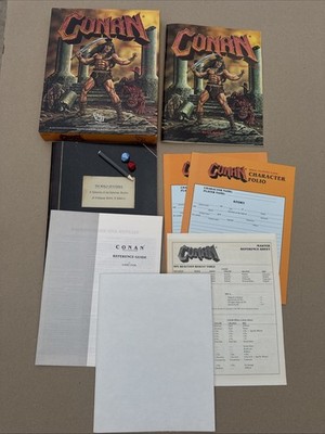 CONAN Fantasy Role Playing Game TSR7014 1985 Box Set Complete LOOKS UNUSED NICE!