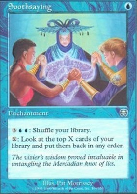 1x Soothsaying Heavy Play MTG Magic - Kid Icarus -