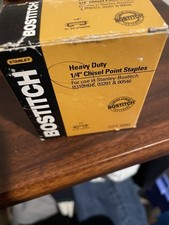 Bostitch Heavy Duty 1/4” Chisel Point Staples Open Box 5000 Count (read Descrip)