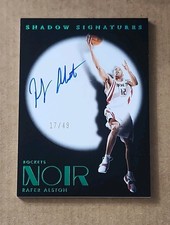 2024-25 Noir RAFER ALSTON Shadow Signatures Emerald SP Auto Houston Rockets /49