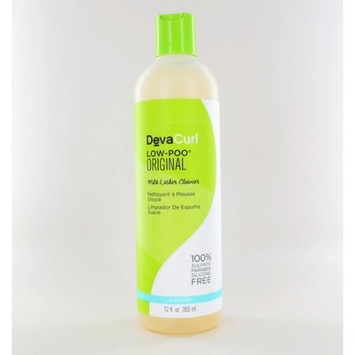 DevaCurl Low-Poo Original Cleanse 12 oz | Lather Shampoo for Curly Hair