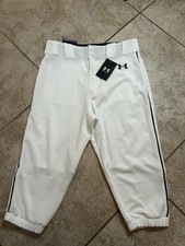NWT Under Armour Gameday Vanish Piped White Baseball Pants Mens Medium