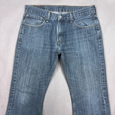 Levis Jeans Mens 34x30 Blue Bootcut 527 Western Cowboy Denim Pant Faded Workwear