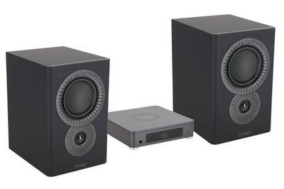 Mission LX CONNECTBK 120w True Wireless Bookshelf Speaker System w/Hub in Black