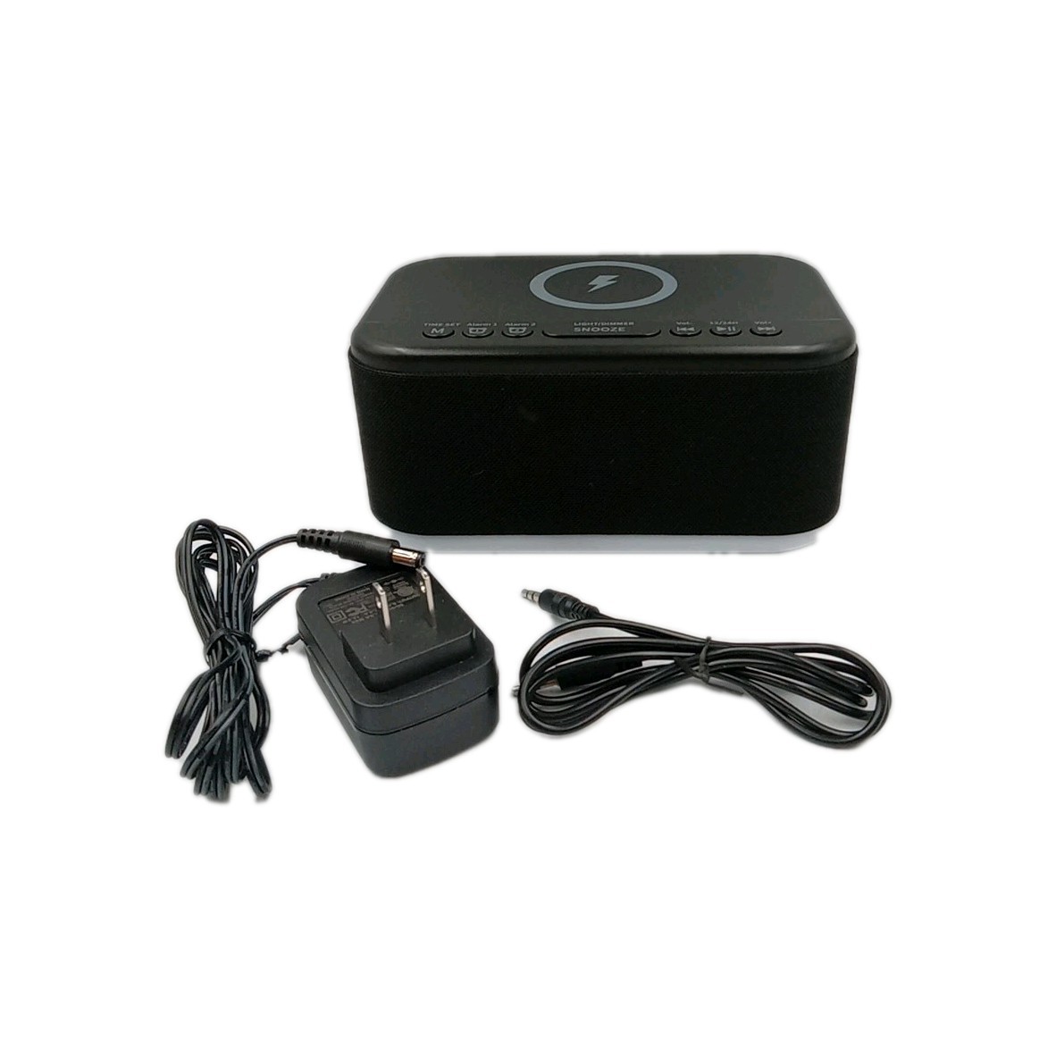 Alarm Clock Speaker Wireless Charger, Digital Alarm Clocks Bluetooth