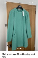 Red Herring Mint Green Coat – Size 14 – Brand New With Tags  Original