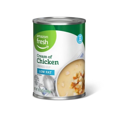 Amazon Fresh, Condensed Low Fat Cream of Chicken Soup, 10.5 Fl Oz (Pack 1)