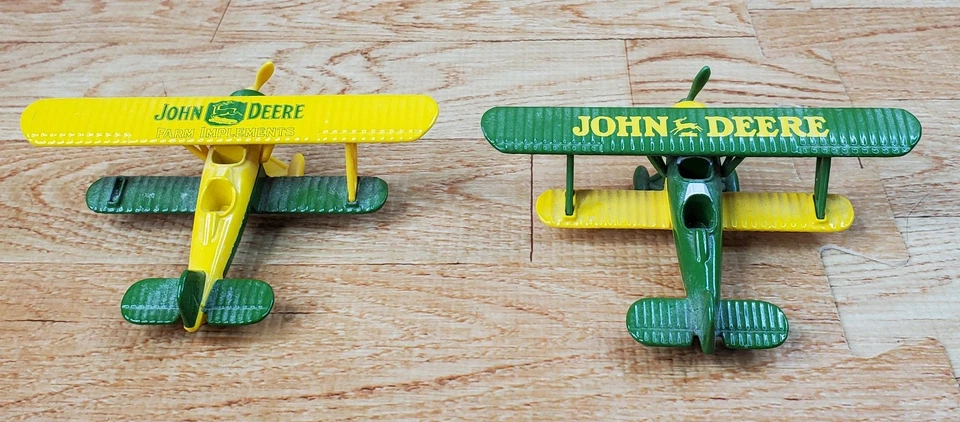 John Deere 1930 Stearman Barnstormer Die Cast Metal Bi-Plane 2005 caja de cambios Foto 3 de 4