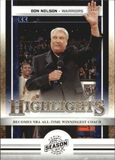 2009-10 Panini Season Update #15 Don Nelson HL Card