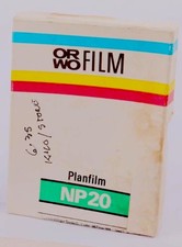 ORWO NP20 4 x 5 Film 80 ASA 25 sheets Rare Expired 2/93 Vintage Unopened Pack