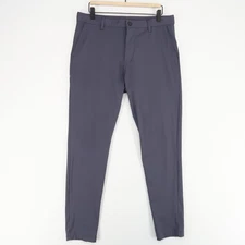 Rhone Commuter Pants Mens 33 Gray Flat Front Chino Performance Stretch Golf Slim
