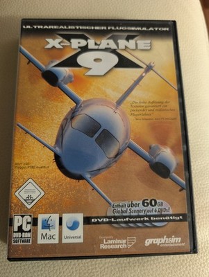 X-Plane 9 (PC/Mac, 6 DVDs) | WICHTIG: Key gilt als benutzt / Sammlerstück!