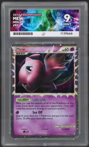 Pokemon Mew Prime Holo Card 97/102 HG&SS Triumphant ACE 9 - So Clean ✨