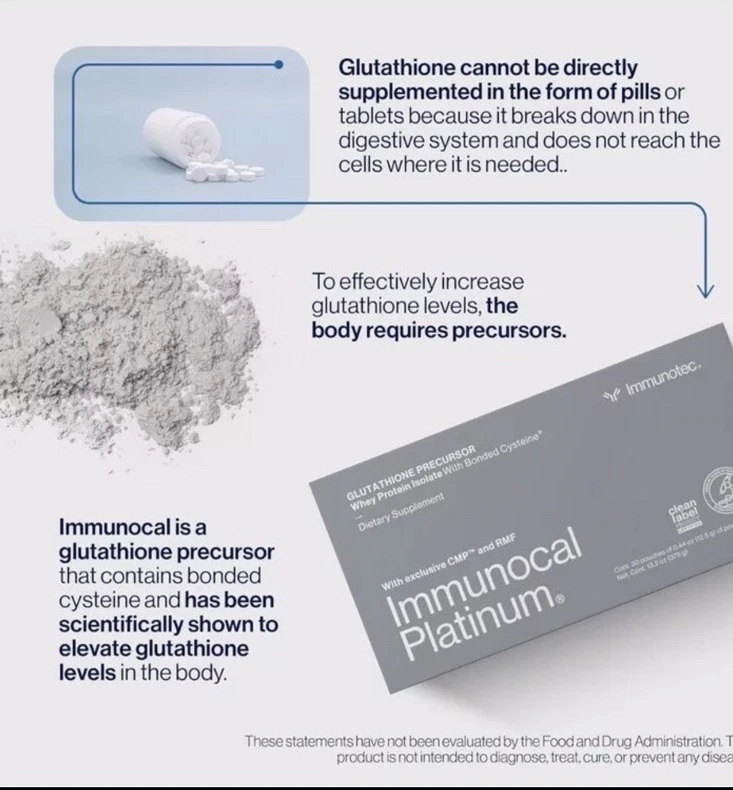 Immunocal Platinum Precursor de Immunotec. Exp. 2027 ENVÍO RÁPIDO GRATIS!!️!!️ Foto 2 de 3