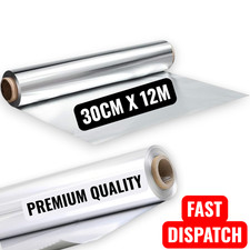 Kitchen Aluminium Foil 12M x 30cm Catering Wrapping Baking BBQ Tin Foil 5 Rolls