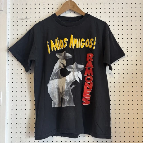 Ramones Adios Amigos Album Band Tour Concert Tee US 1990s vintage concert t-shirt, vintage, size XL, single stitch, B+ condition