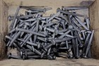 2" Rosehead 100 nails antique square wrought iron vintage rustic Decorative — photo 2