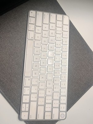 Apple Magic Keyboard Touch ID, Built-In Touchpad, White, No Cable Included