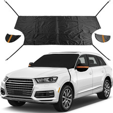 Windshield Snow Ice Cover for Cars, Extra Larger Size 82 X 62 Inches Shade, Wate