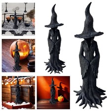 Cracker Barrel Witch Statue Gothic Halloween Resin Figurine Retro Magician De JQ