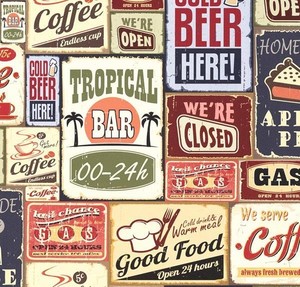 Dettagli Su Carta Da Parati Per Cucina Cook Vintage In Carta Duplex