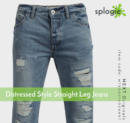 Mens Ripped \u0026 Distressed Style Straight 
