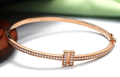 2.65ct Natural round diamond 14k BIS Hallmarked yellow gold wedding bracelet - Picture 3 of 4