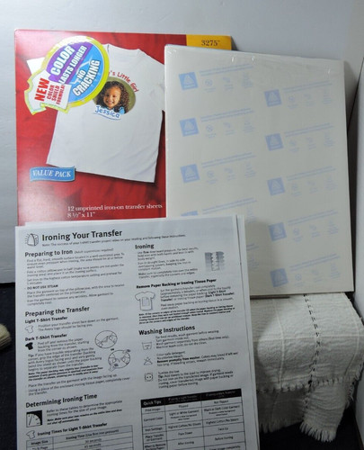 Avery T-shirt inkjet transfers 9 sheets