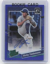 2023 Donruss #RPS-RT Ricky Tiedemann Optic Rated Prospects Signatures Blue #/75