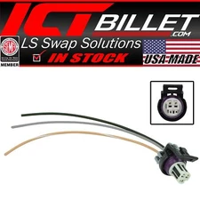 ICT Billet LS 3-Wire Oil Pressure Connector Harness Pigtail DBW Gen 3