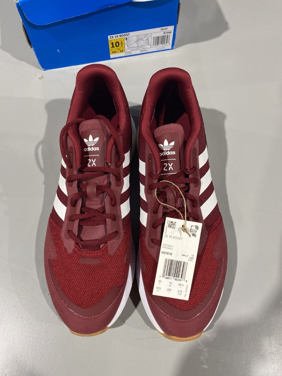 Adidas ZX 1K Boost Collegiate Burgundy/Cloud White H01910 Adidas ZX 1K Boost Collegiate Burgundy/Cloud White H01910