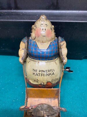 Very Rare 1923 Toonerville Trolley Powerful Katrinka Wind-Up Toy