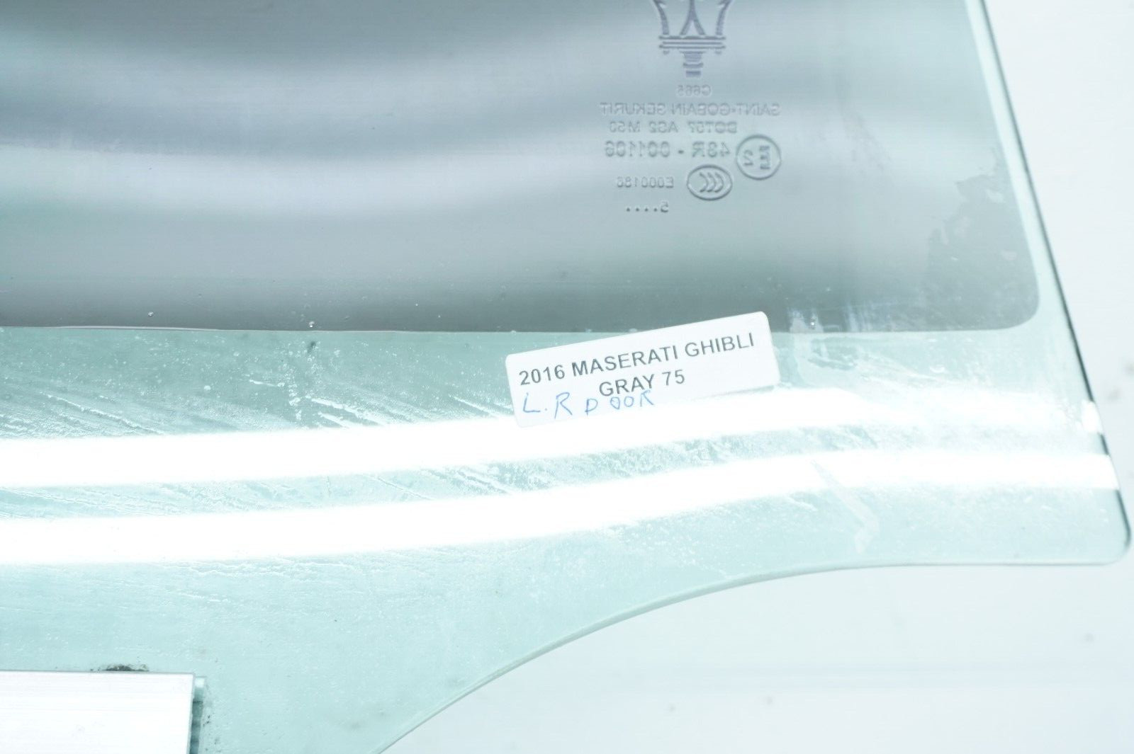 2014-2019 Maserati Ghibli OEM Left Rear Window Door Glass