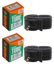 2 DURO BICYCLE 20" X  1.50/1.75/1.95 TUBE 33MM STANDARD SCHRADER/AMERICAN VALVE.