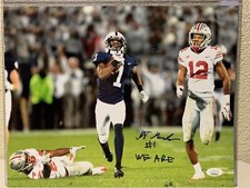 K. J. Hamler Signed Penn State Nittany Lions 11x14 Photo JSA Inscribed 