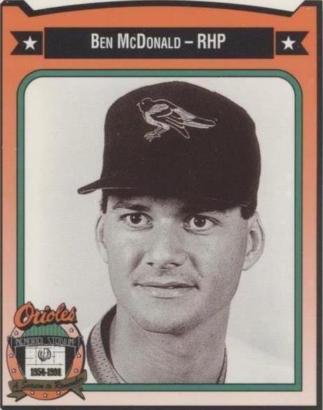 1991 All-Time Baltimore Orioles Team Issue - Ben McDonald #288 - 1 of 1