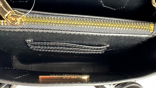 Bolso bandolera de cuero de PVC Michael Kors Mercer mediano Mk firma - Imagen 11 de 109
