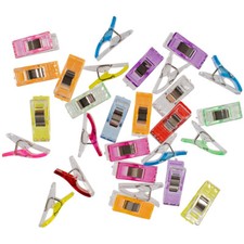 Craft County 100 Piece Rainbow Colors Sewing Clips - All Purpose Clips