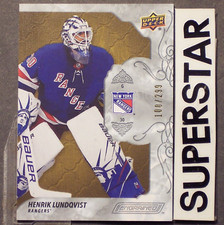 HENRIK LUNDQVIST 2019-20 Upper Deck Engrained /299 #20 New York Rangers