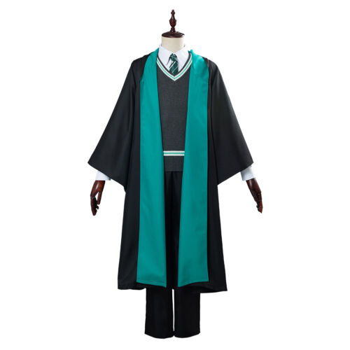 Cosplay Slytherin School Uniform Draco Malfoy Costume Robe Full Set