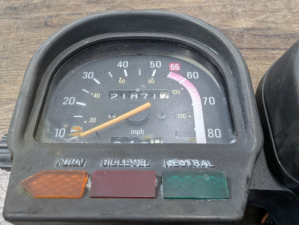 Yamaha Virago 750 XV750 1981-1983 OEM Velocímetro Velocímetro Velocímetro Juego Foto 4 de 4