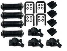 4 pack Peterbilt Low Air Leaf Housing & Bushing Kit 3 1/2" wide spring