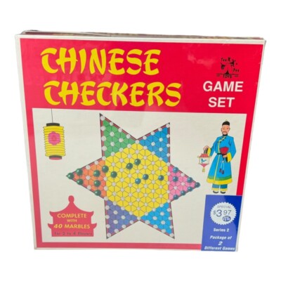 Chinese Checkers & Checkers 2 Game Combo Sealed